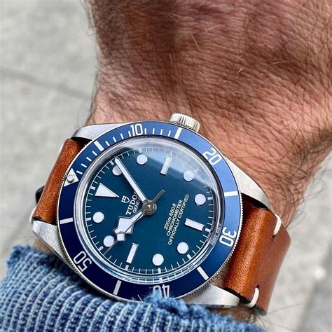 black bay 58 blue strap